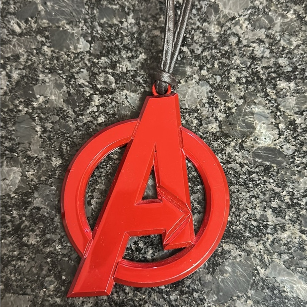 Red Avengers Logo Keychain/Ornament